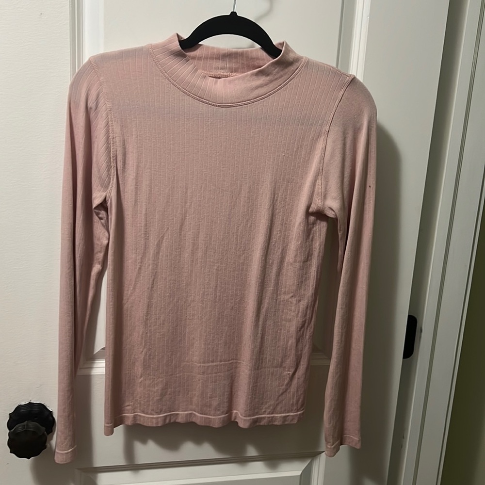 FREE PEOPLE Intimately medium pink mock neck top